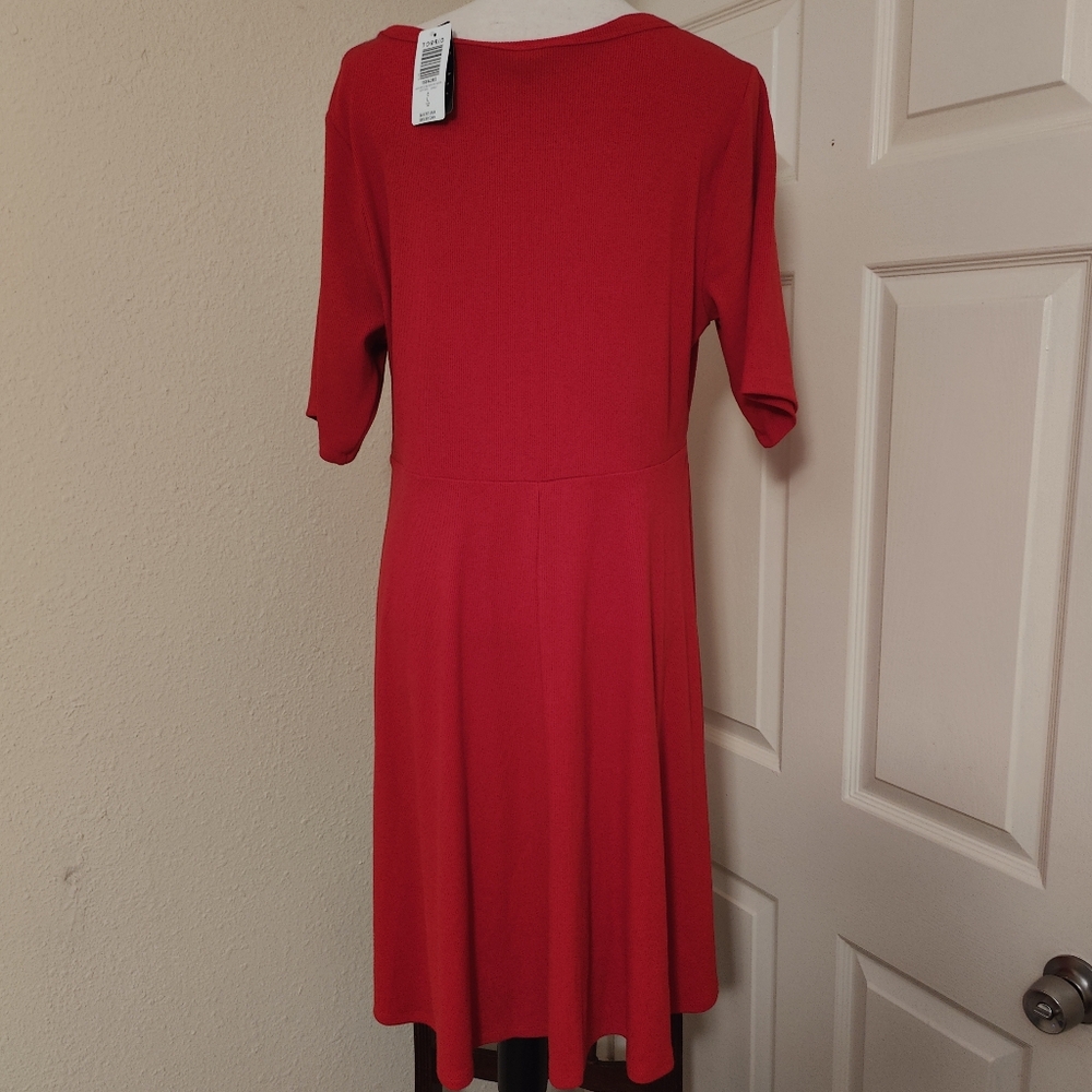 Torrid Red Henley Dress - Picture 3 of 5